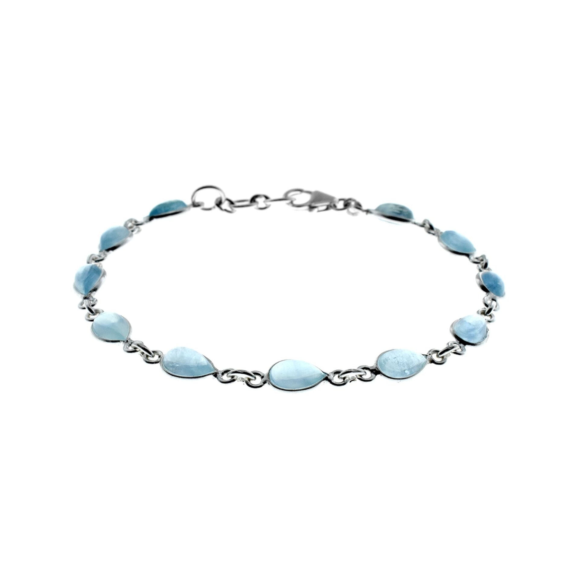 Bridget teardrop aquamarine bracelet