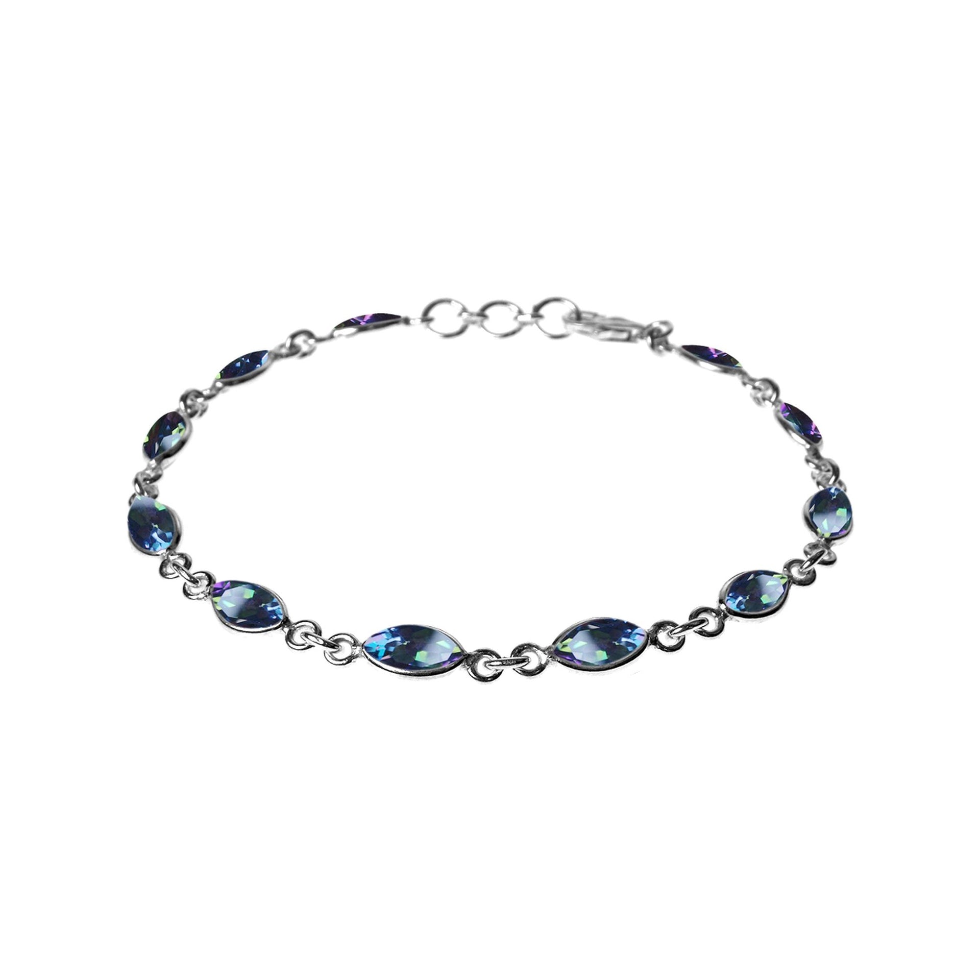 Bridget dainty marquis faceted mystic topaz bracelet