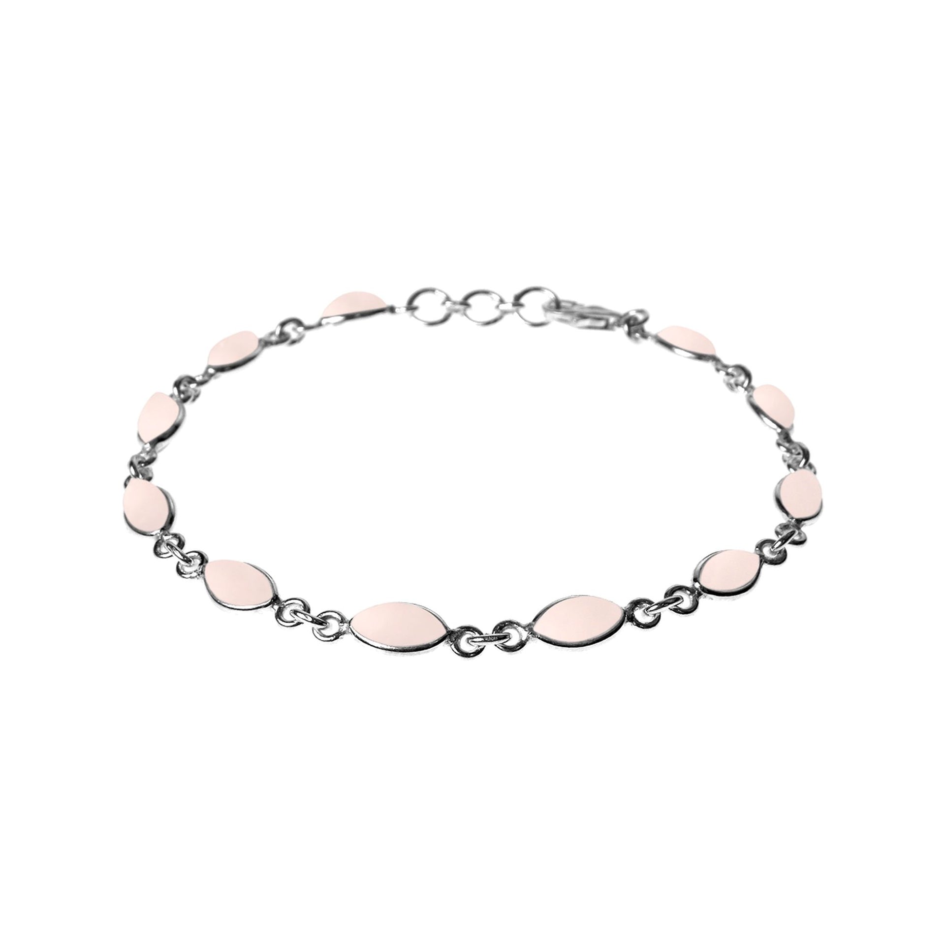 Bridget dainty marquis rose quartz bracelet