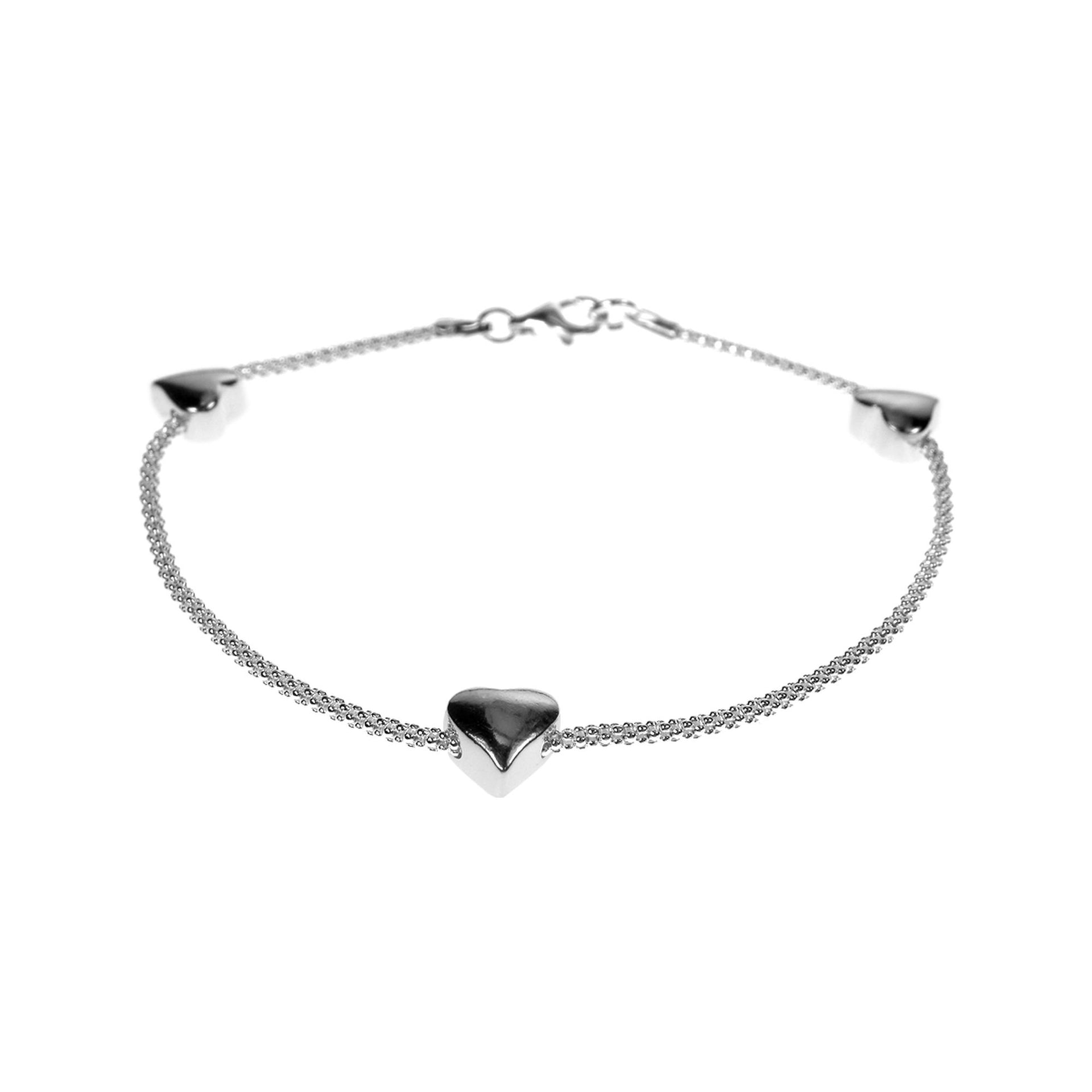 Chloe chain linked heart bracelet