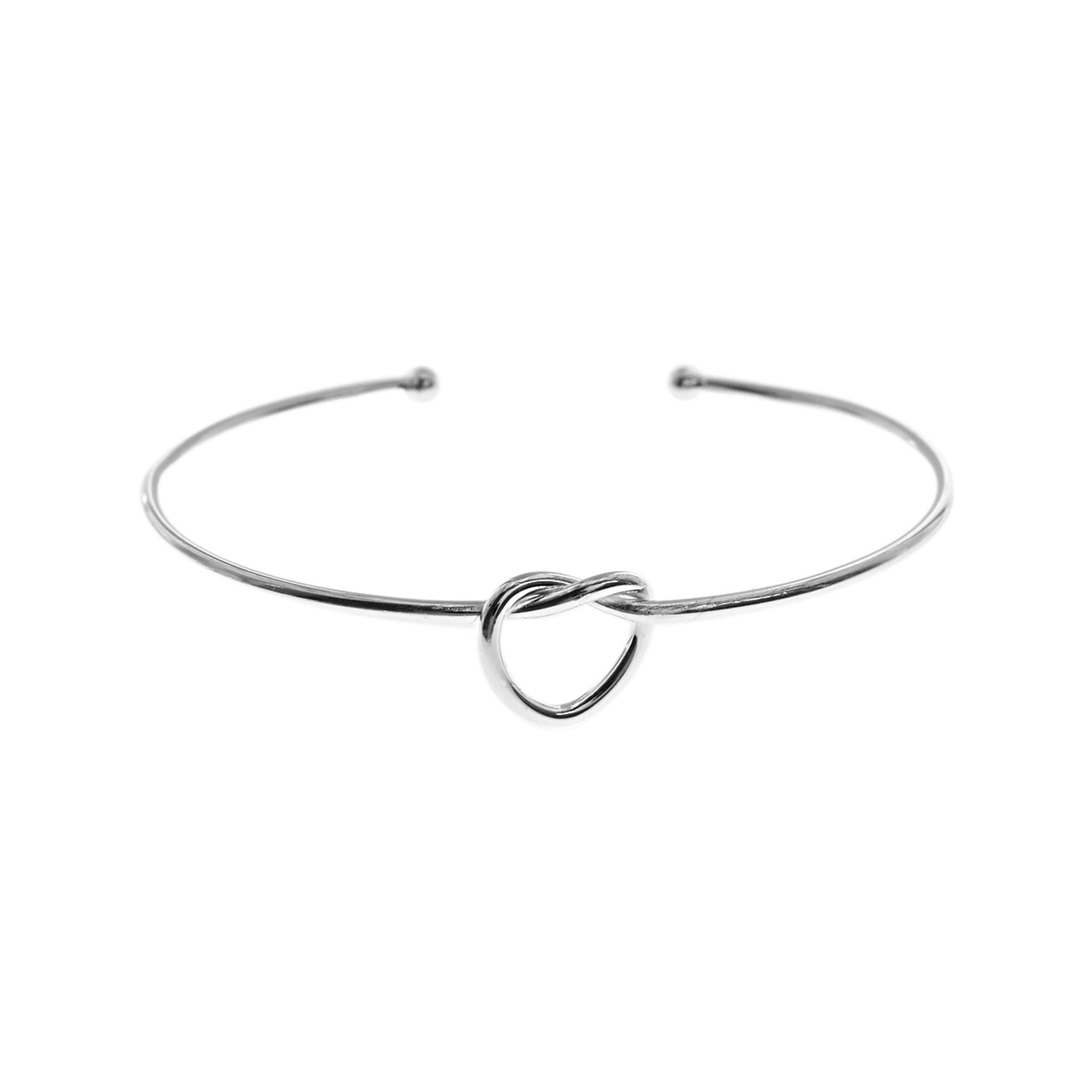 Joanna silver knot bangle