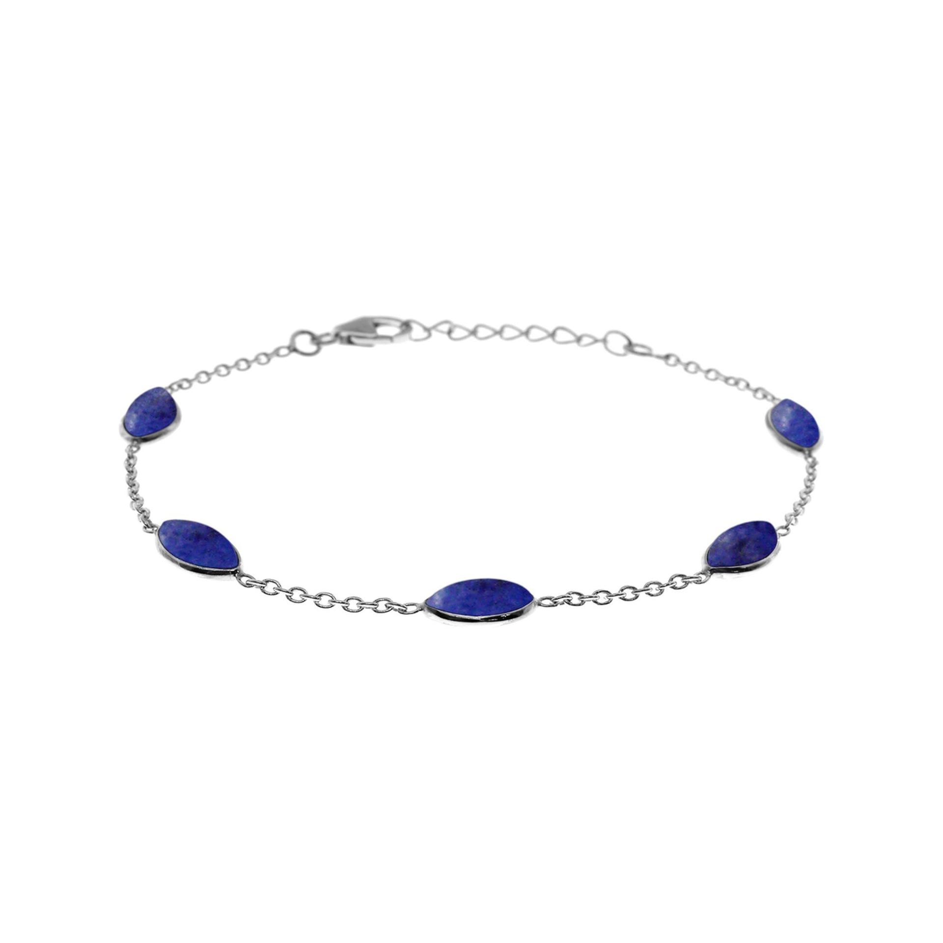 Bridget marquis lapis lazuli chain bracelet