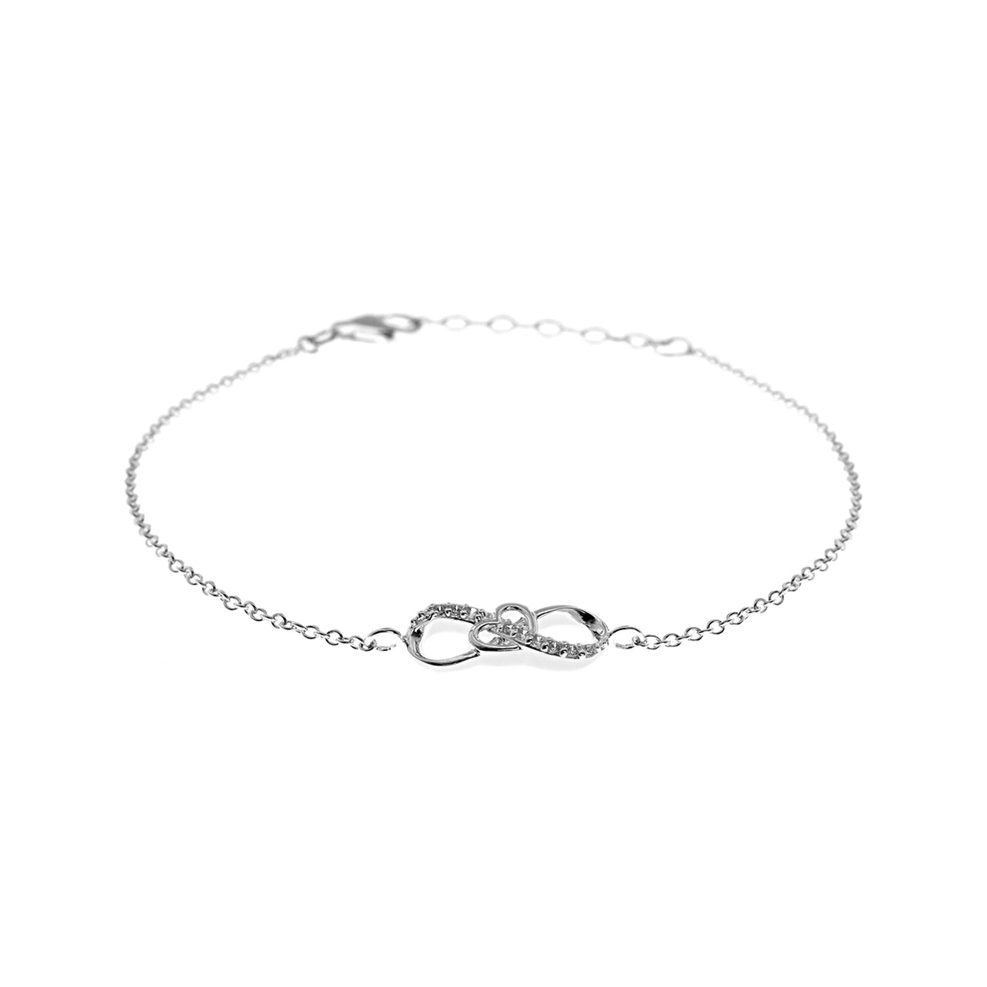 Davina infinity heart bracelet