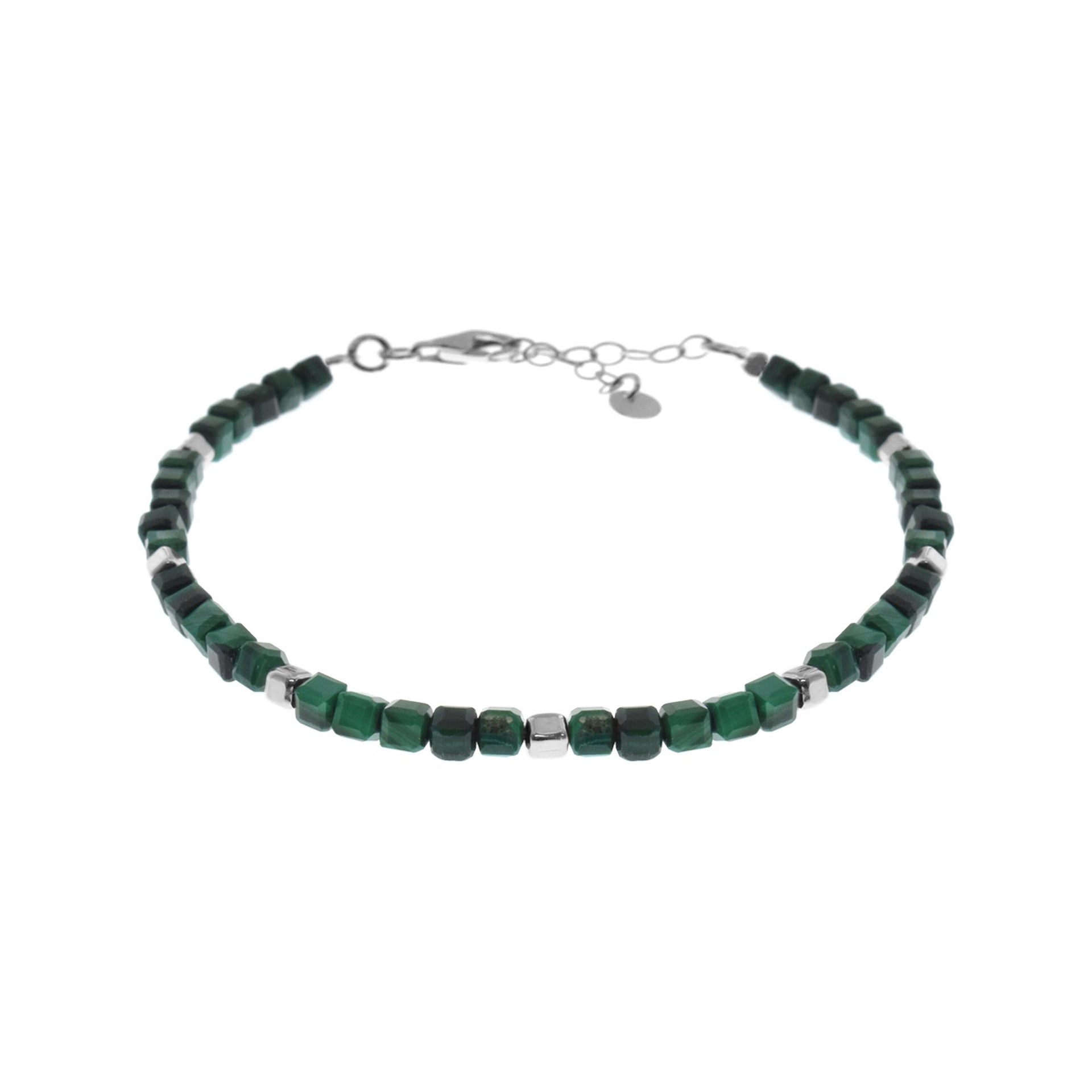 Jaelyn square malachite bracelet