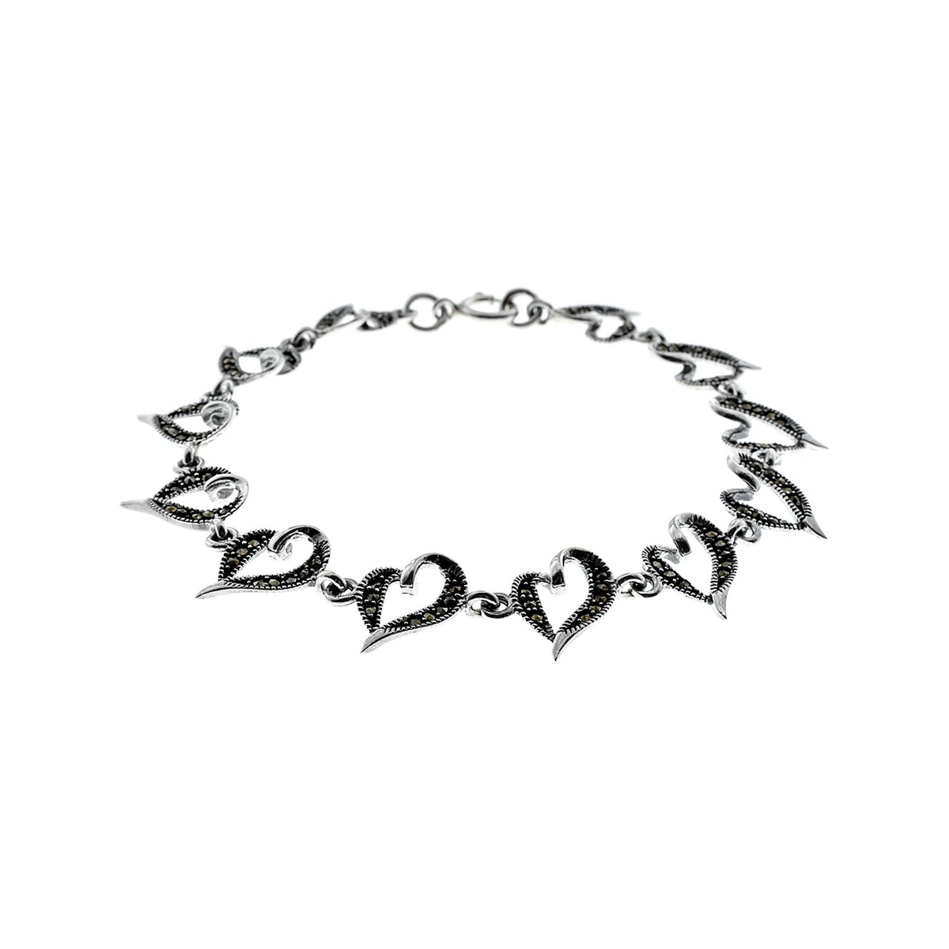 Chloe marcasite heart bracelet