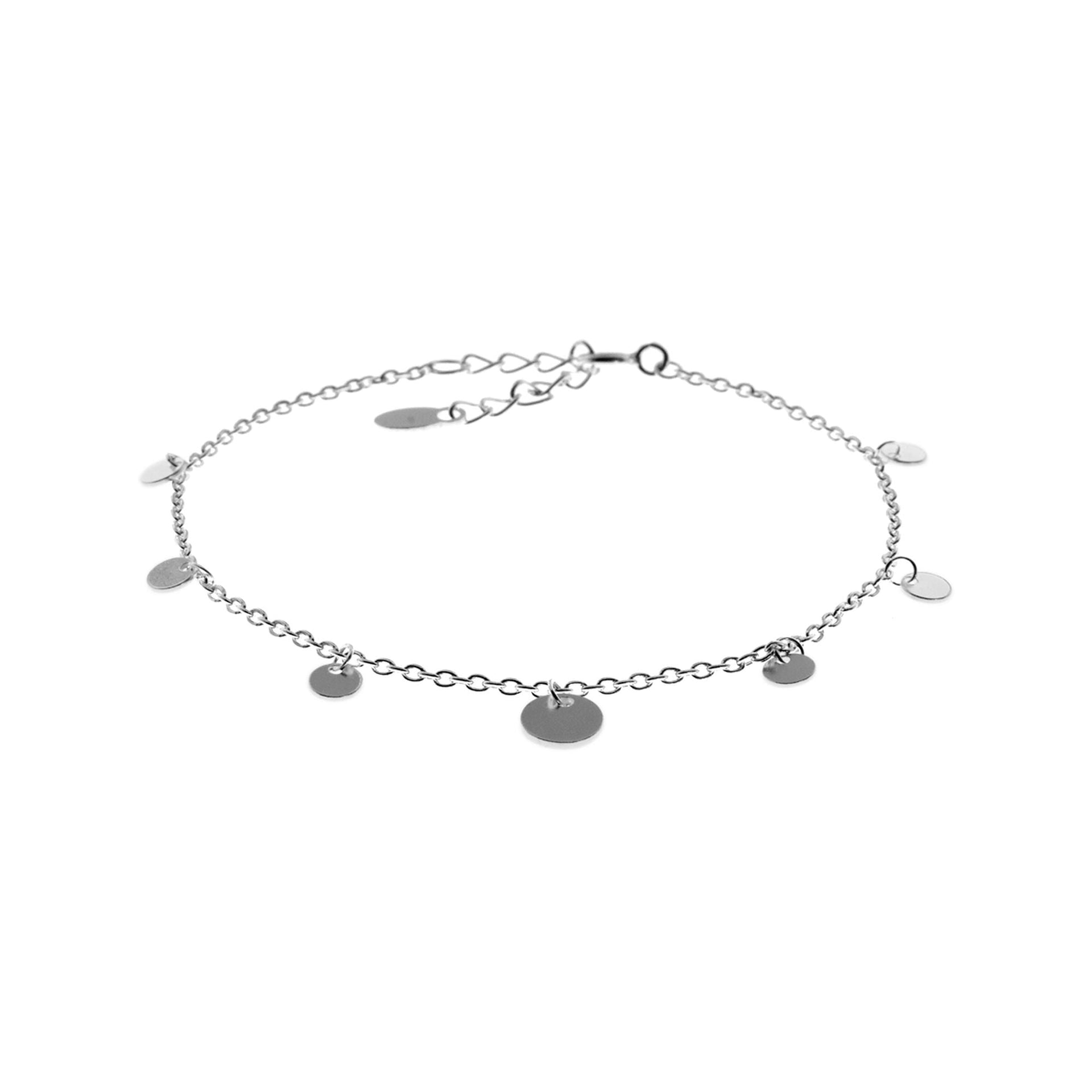Bria disc charm bracelet