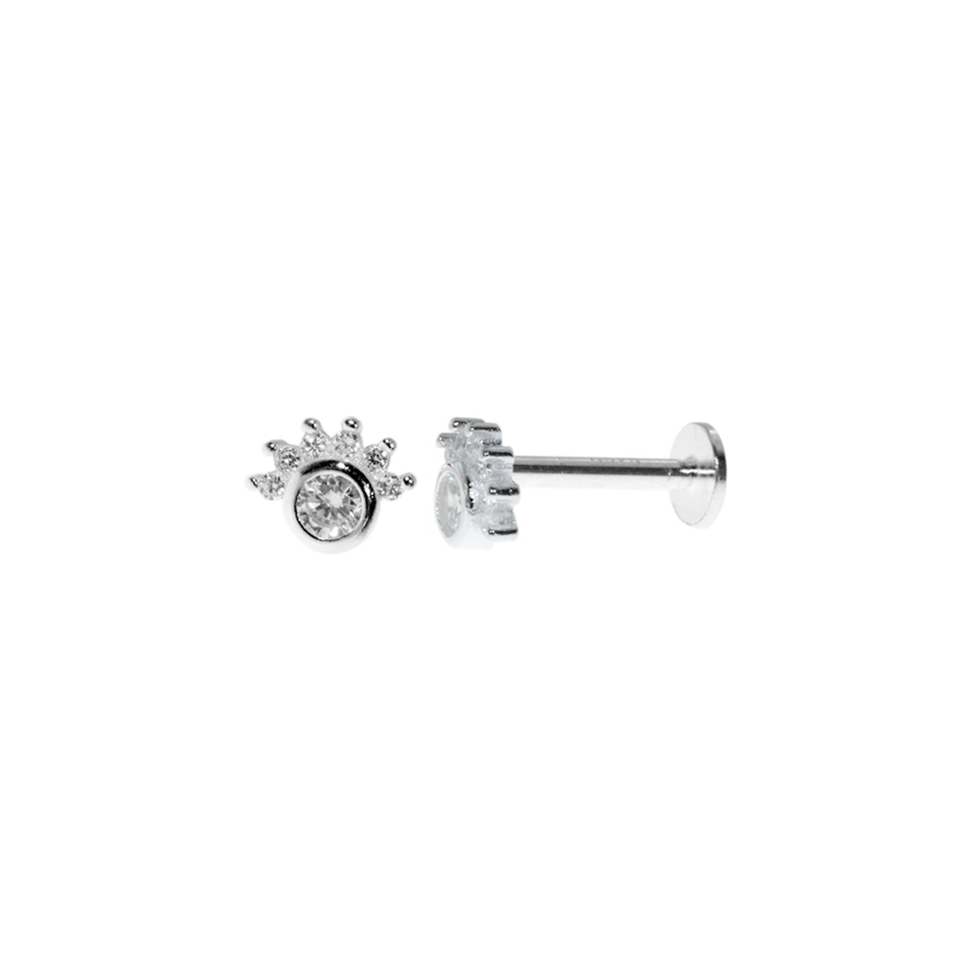 Zara sparkle halo stud