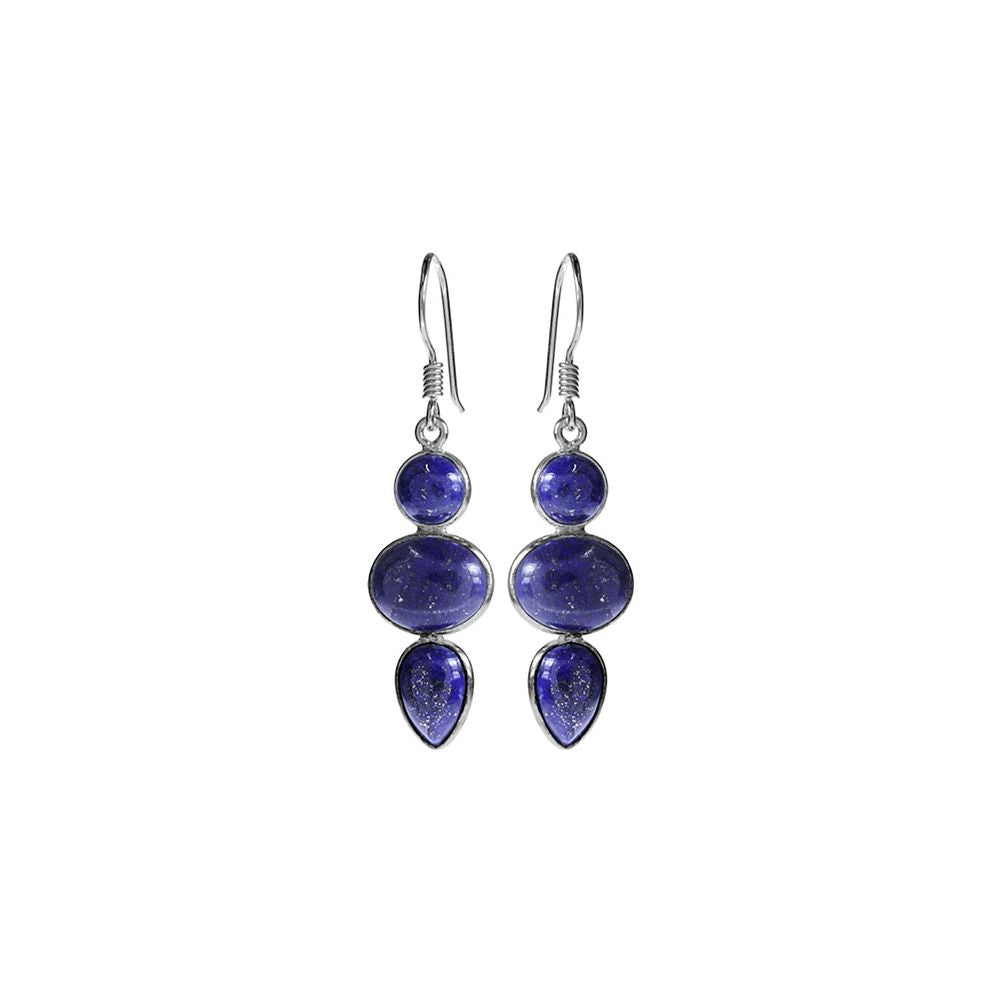 Bridget mixed shapes lapis earrings