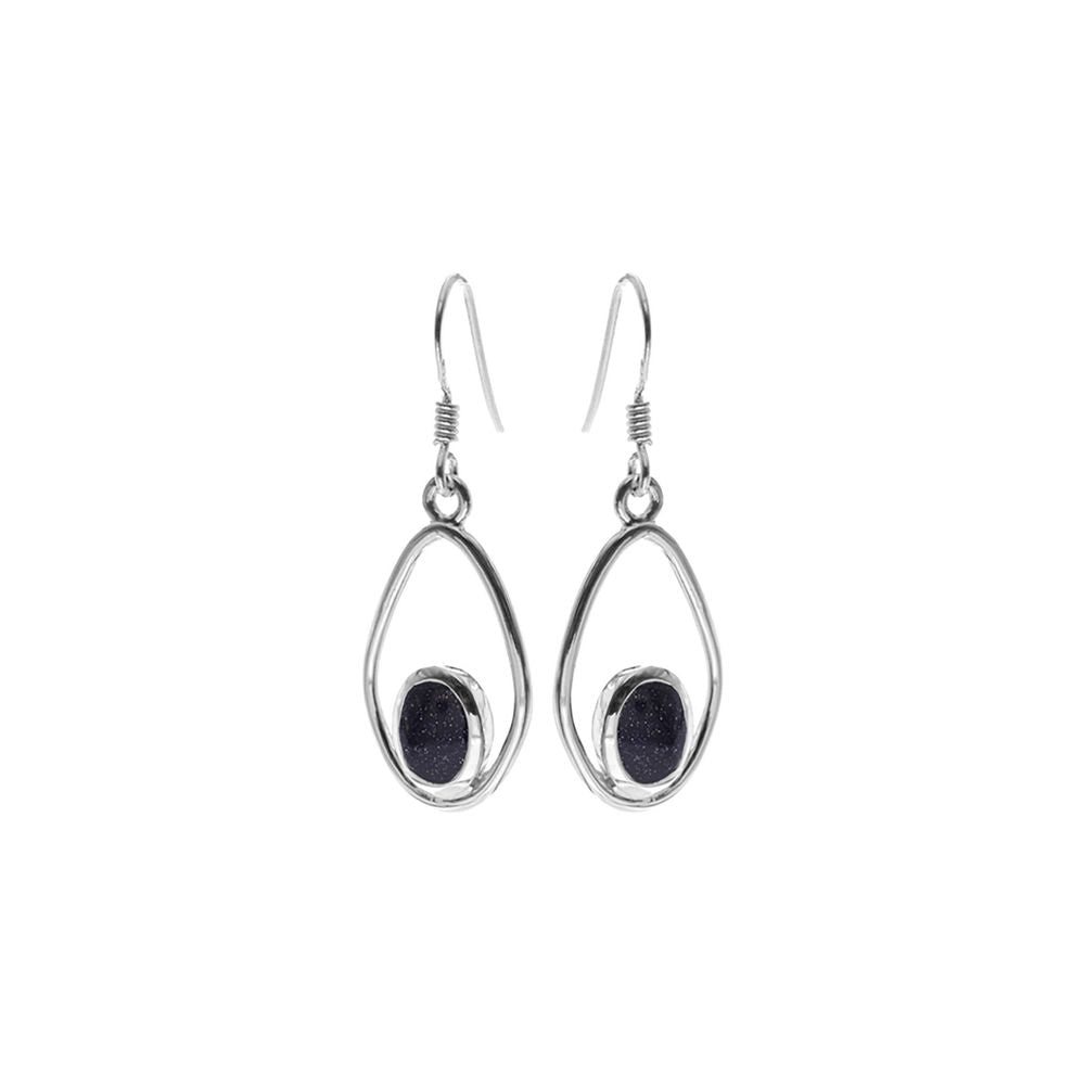 Amy blue goldstone soft diamond halo