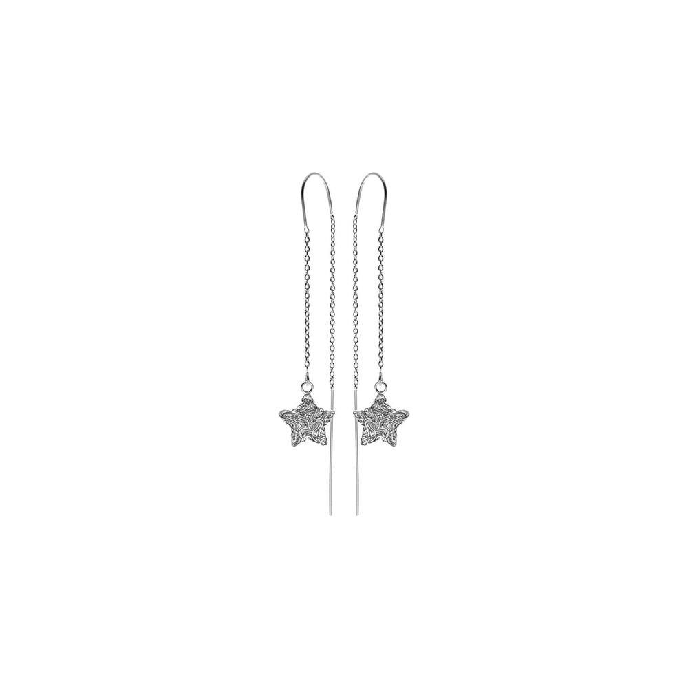 Ginelle pull-through hanging star earrings