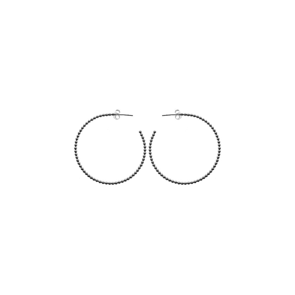 Zoe bobble hoop earrings