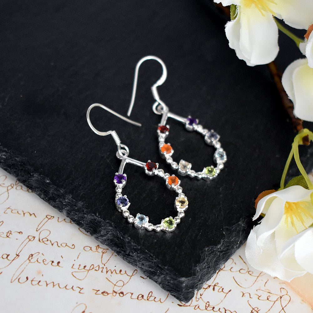 Kenna open teardrop earrings