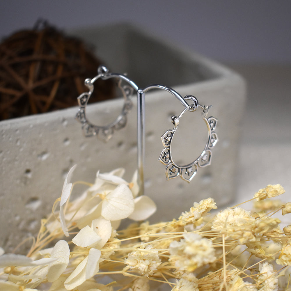 Elisa hooped abstract floral hoops