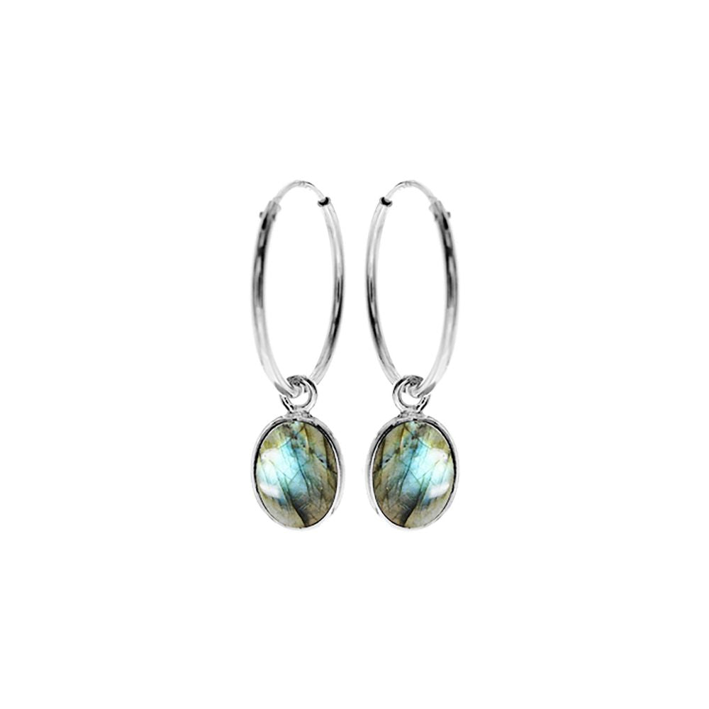 Bridget sleeper with oval labradorite