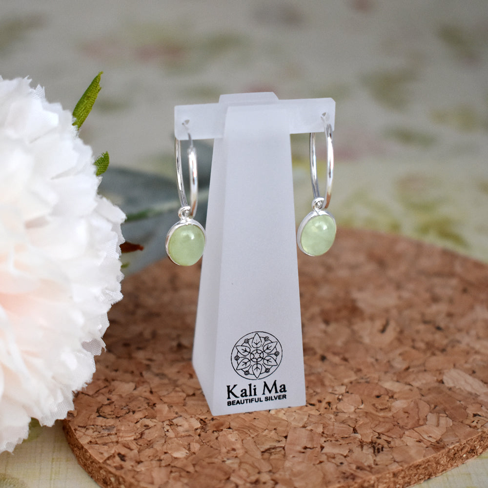 Bridget sleeper with oval prehnite
