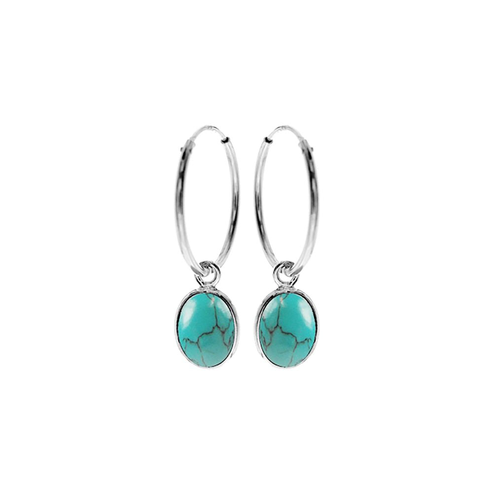 Bridget sleeper with oval turquoise