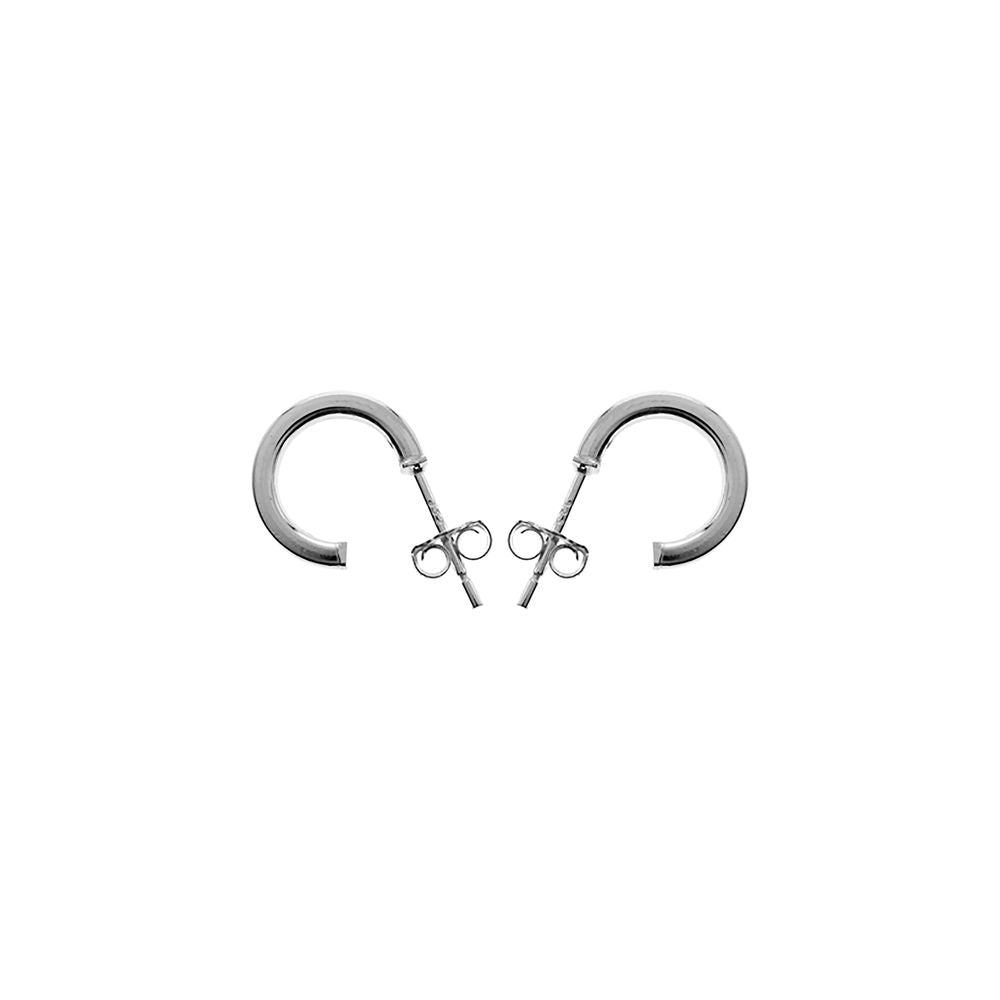 Bria 12mm square profile huggies
