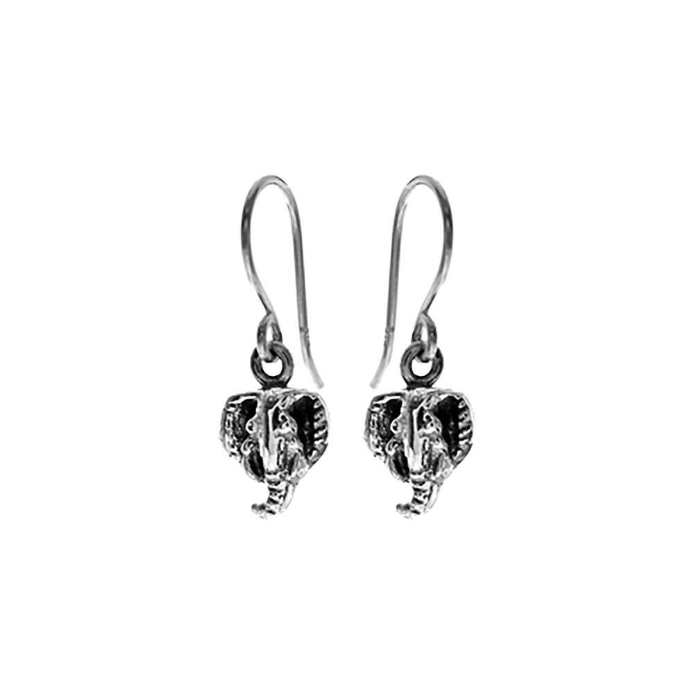 Anya African elephant head earrings