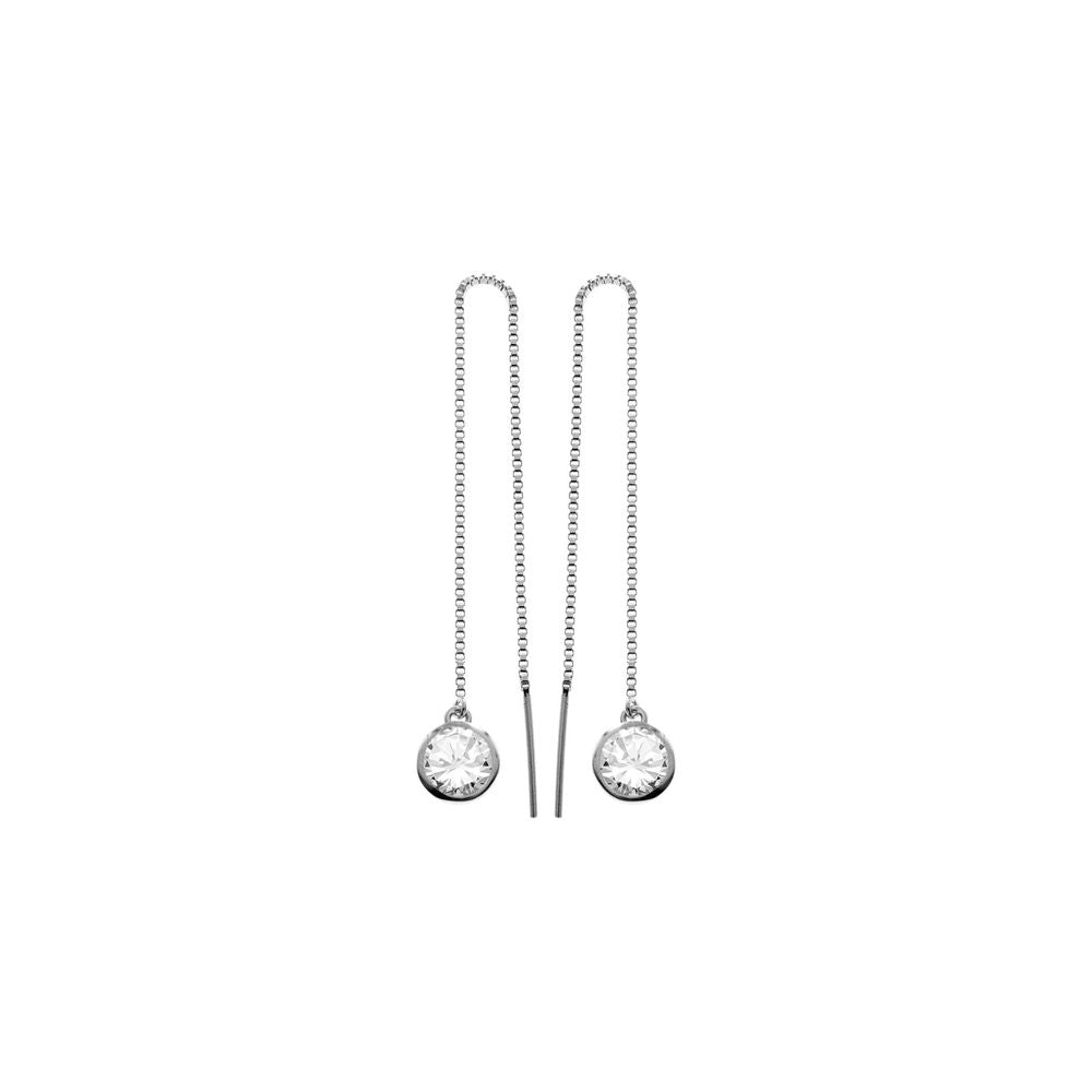 Kenzie round pull through earrings