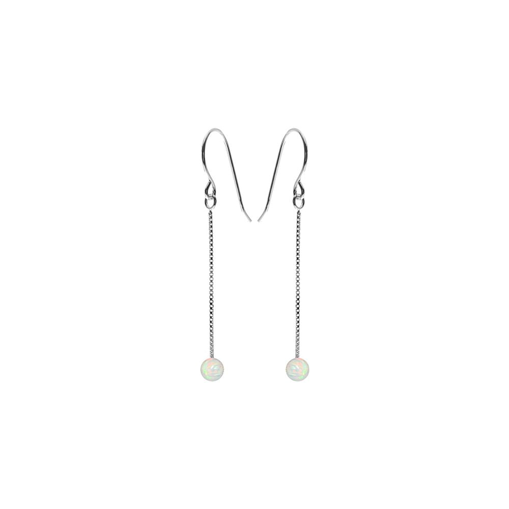 Angelica chain white opal ball