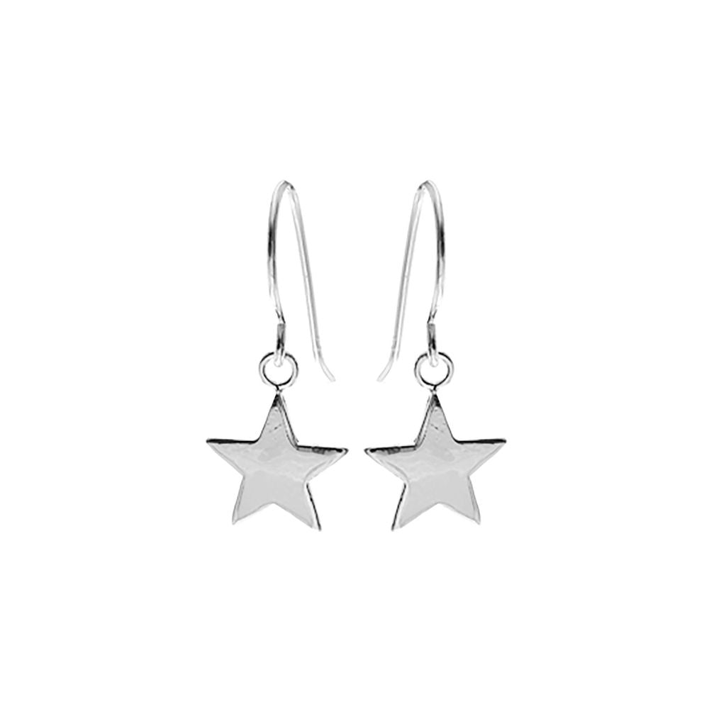Faith flat star earrings