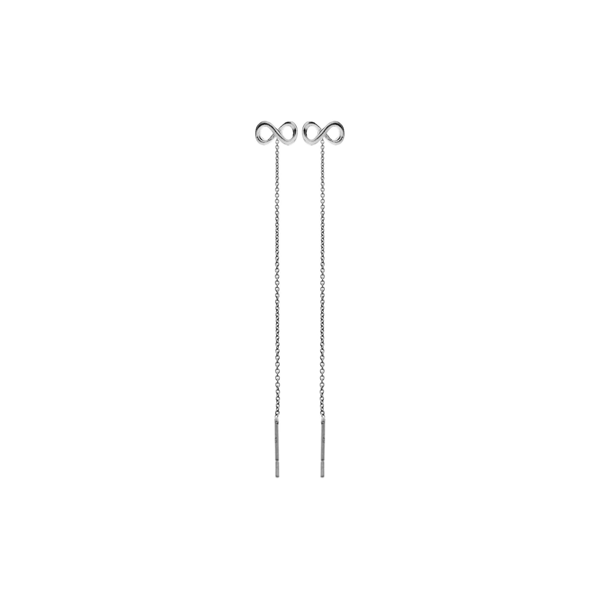 Paige infinity symbol pull-through earrings