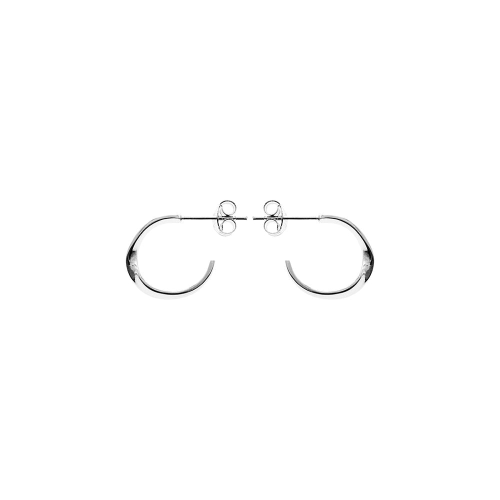 Phoebe stud topped twisted hoops