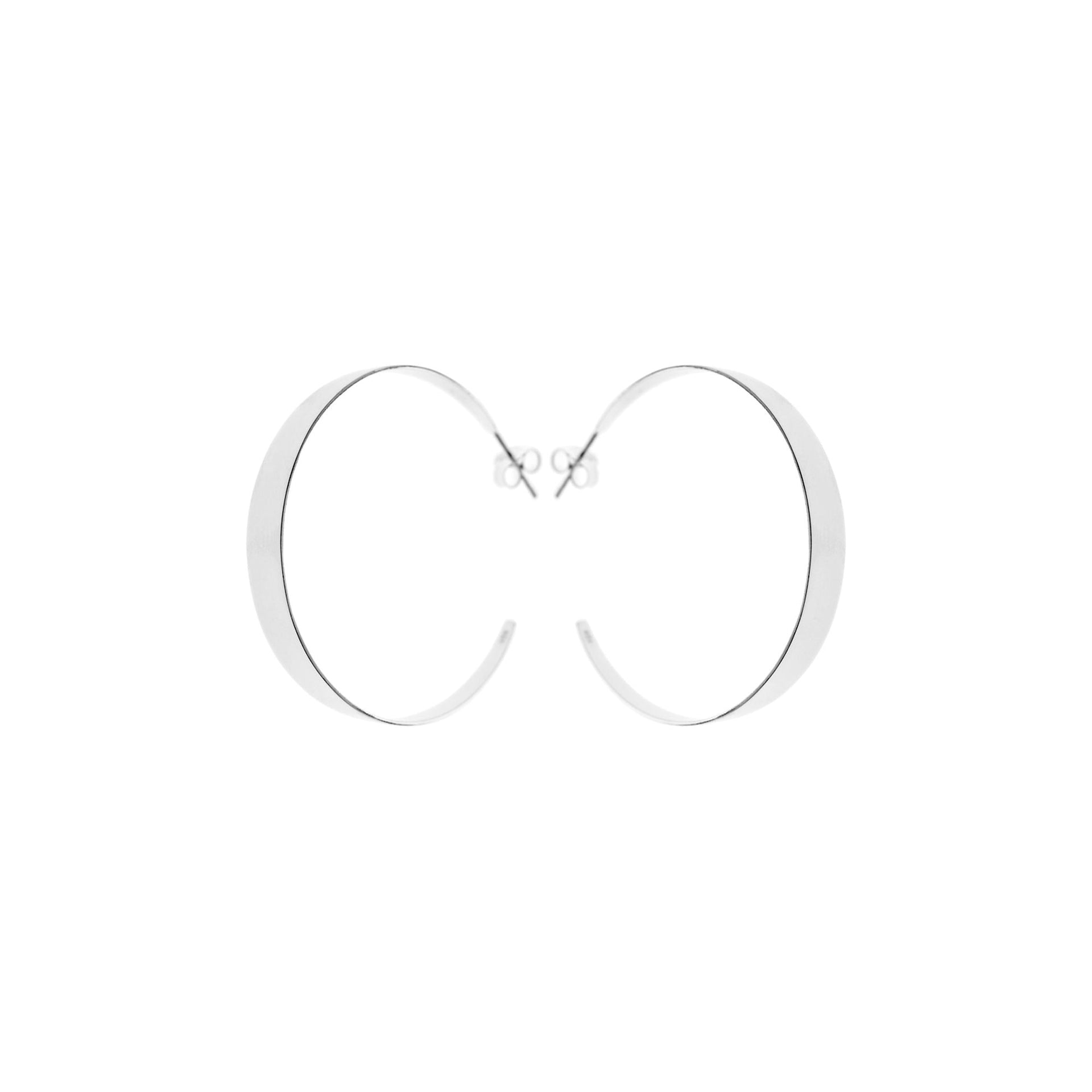 Bria tapered stud topped hoops