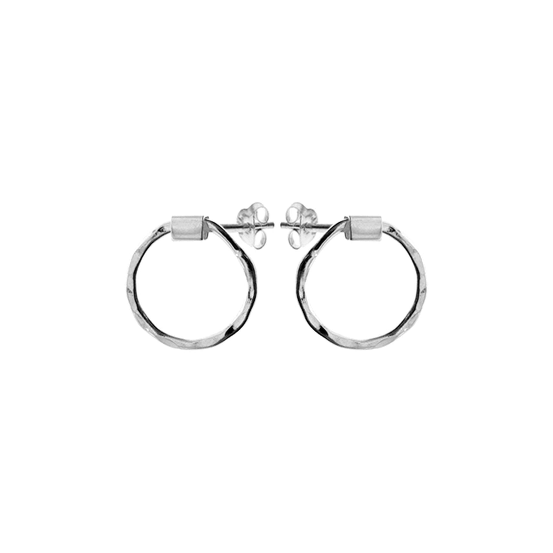 Bria swivel circle stud earrings