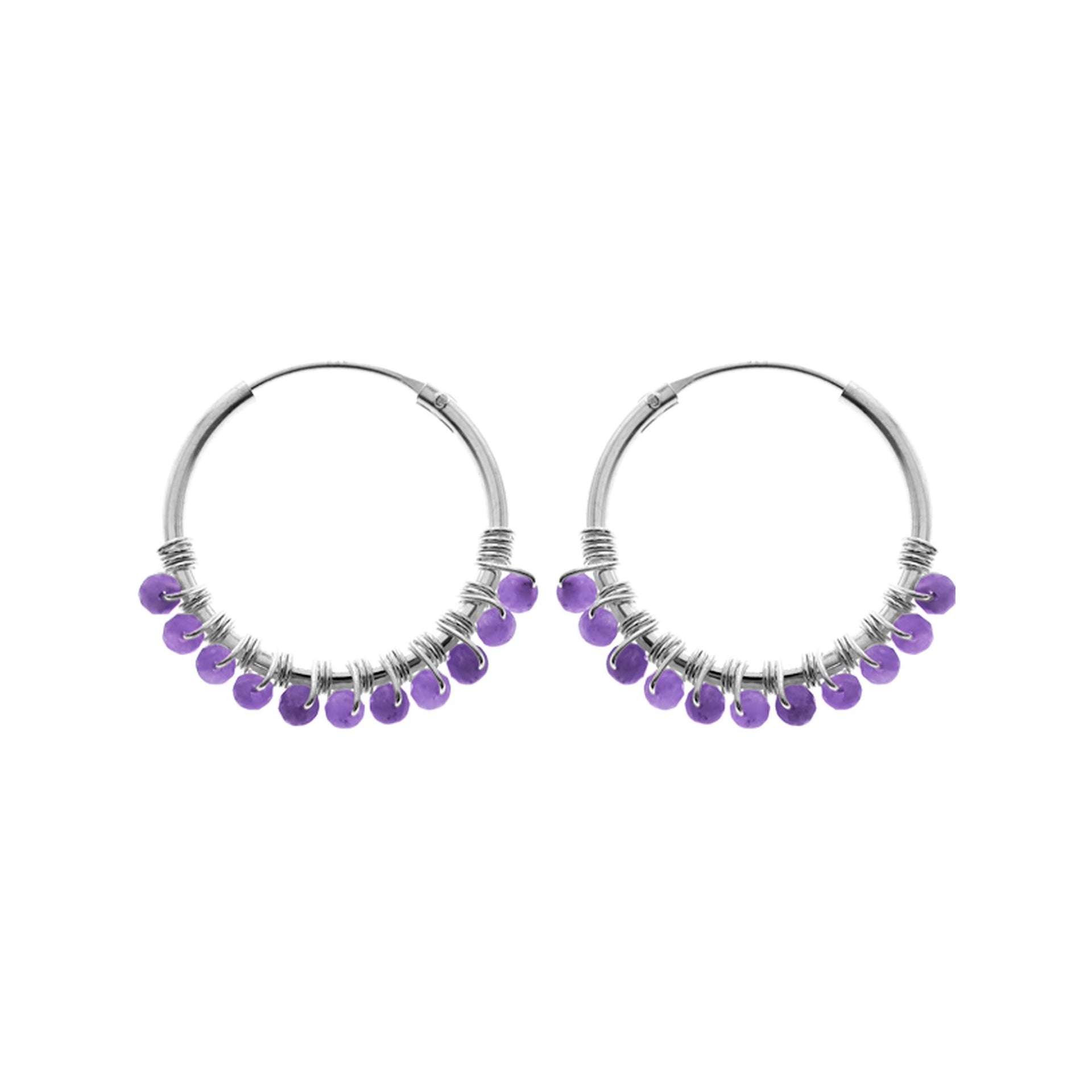 Avianna sleeper with amethyst droplets