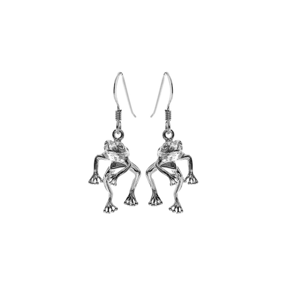 Anya hanging frog earrings