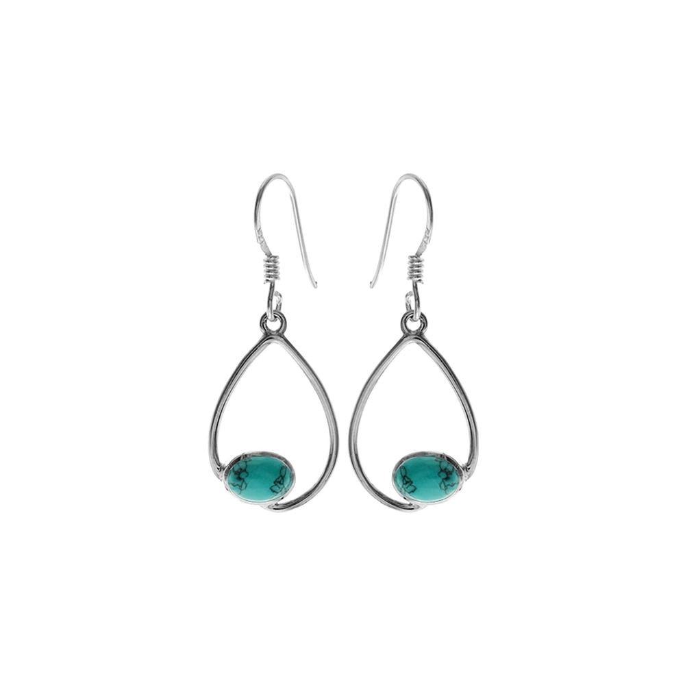 Amy teardrop offset turquoise