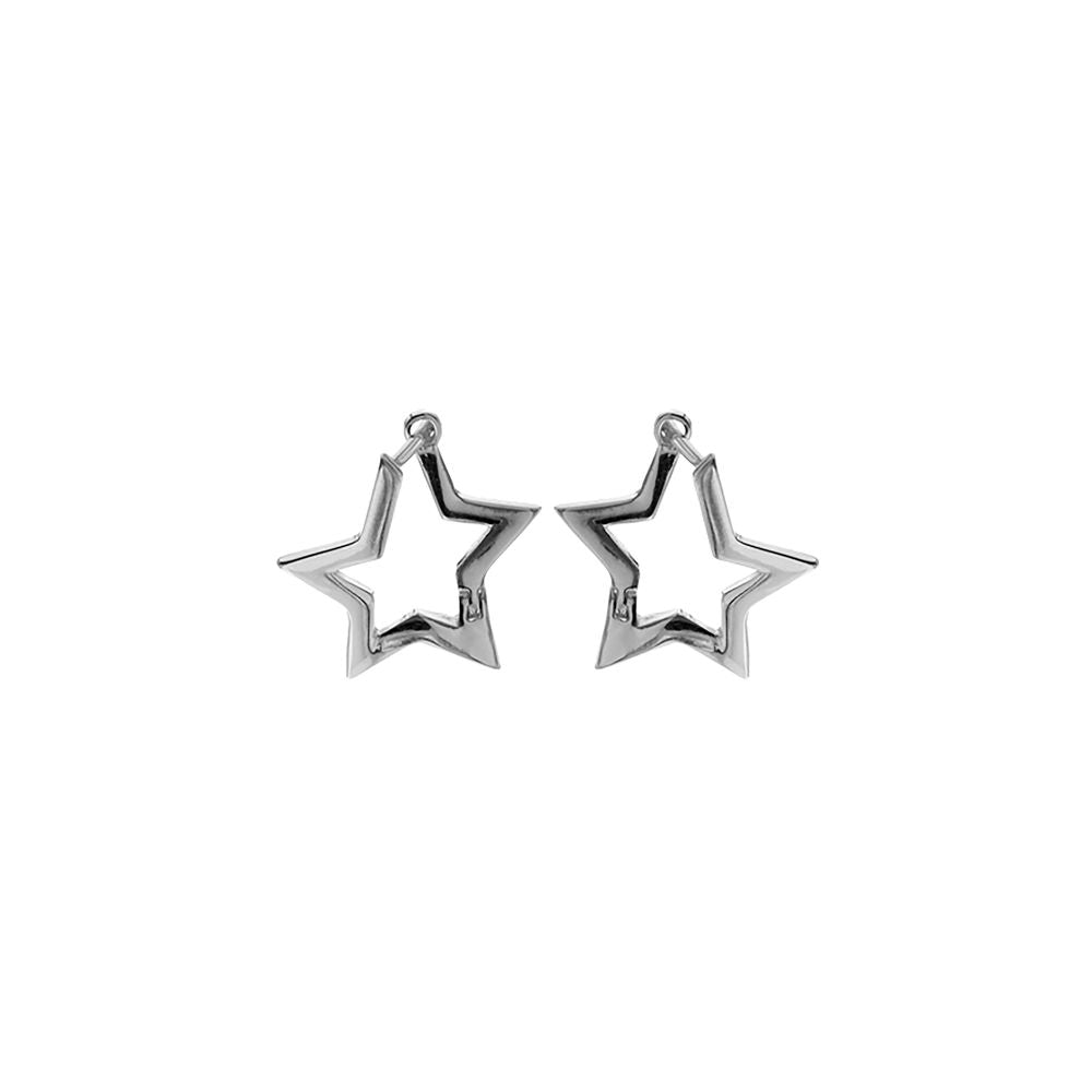 Maura star huggie hoop earrings