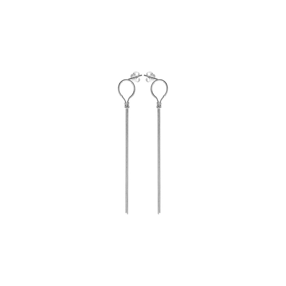 Skyla looped snake chain dress earrings