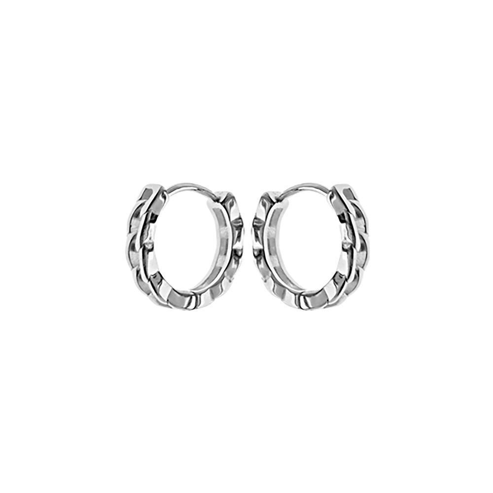 Skyla curb chain huggies