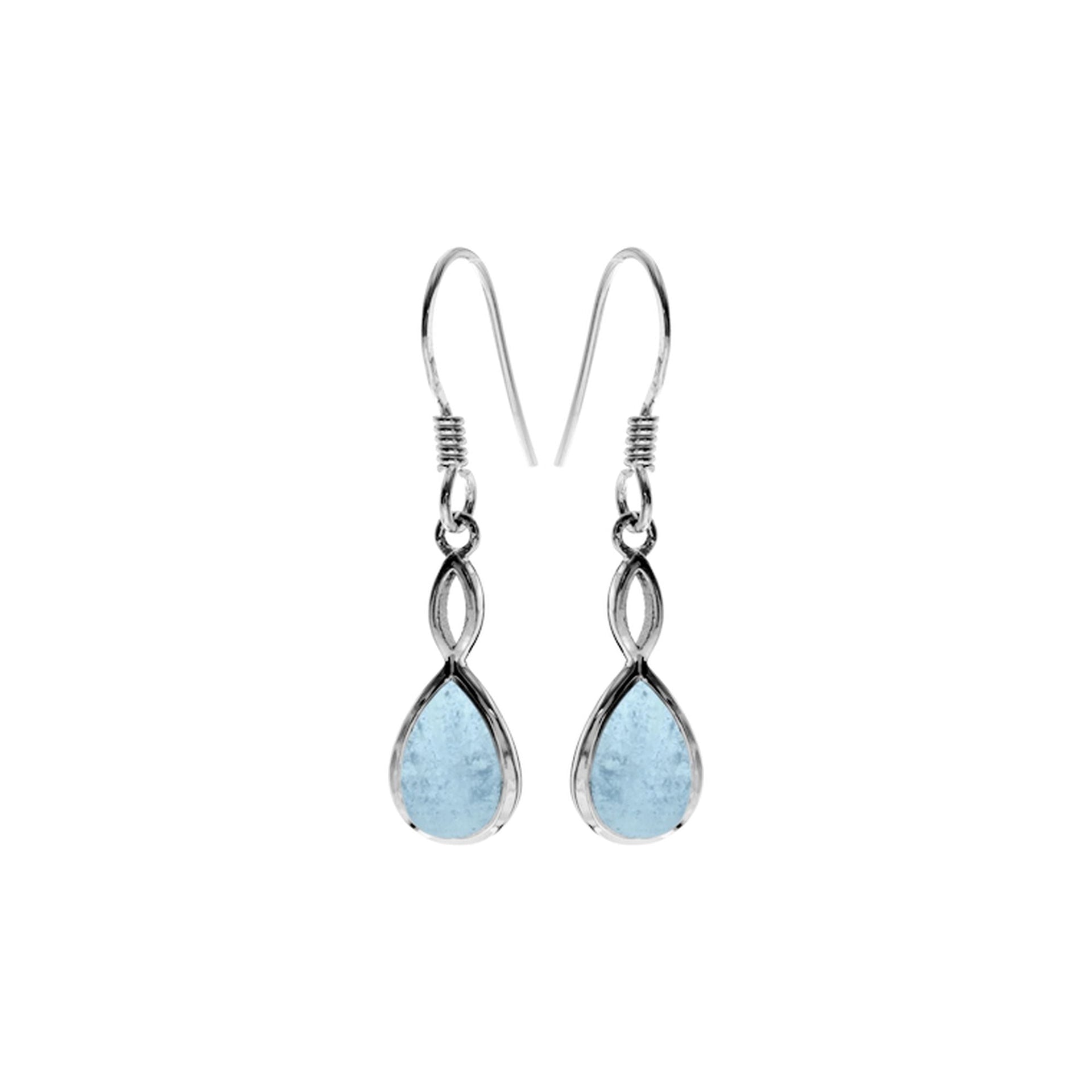 Samira teardrop aquamarine earrings