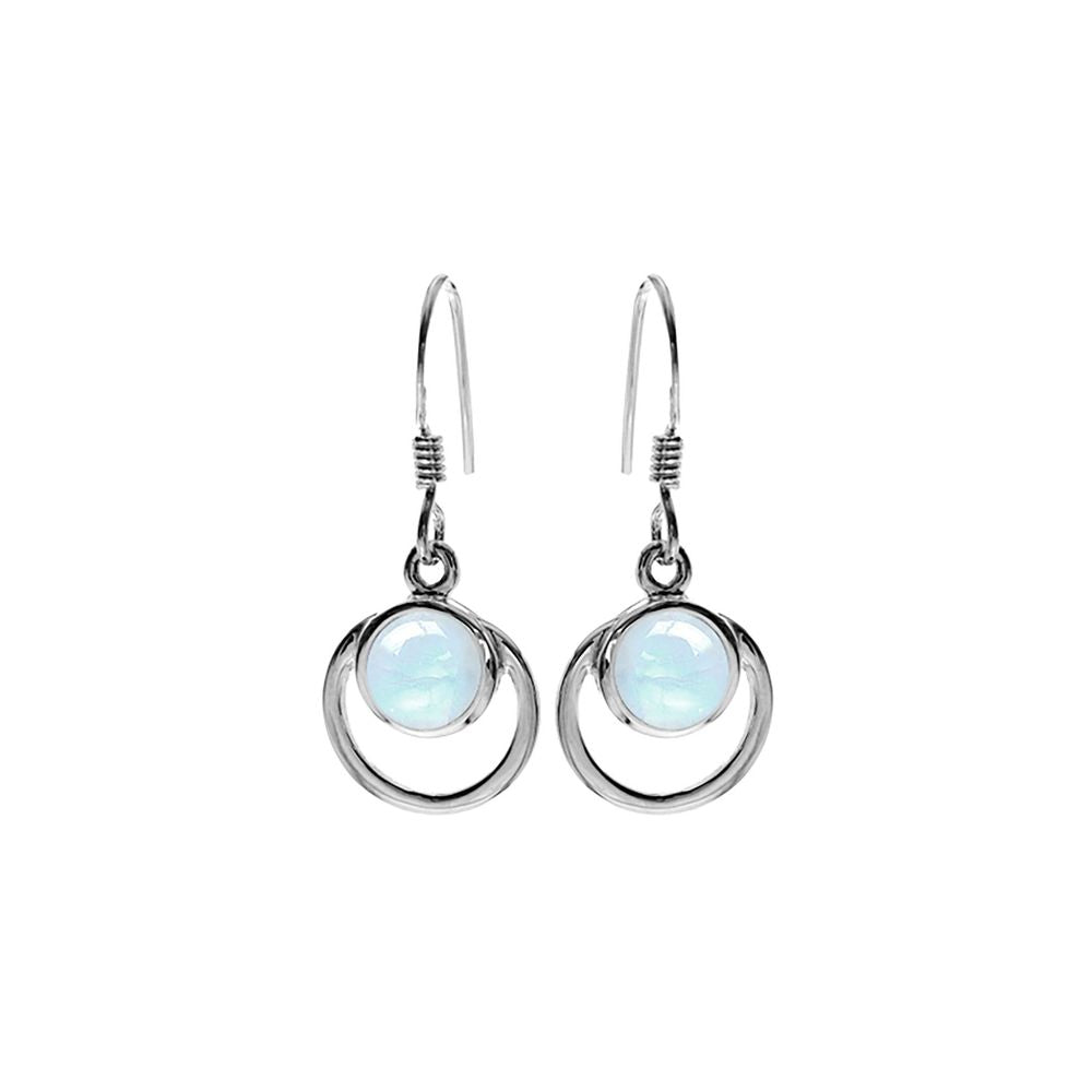 Amy rainbow moonstone circle frame
