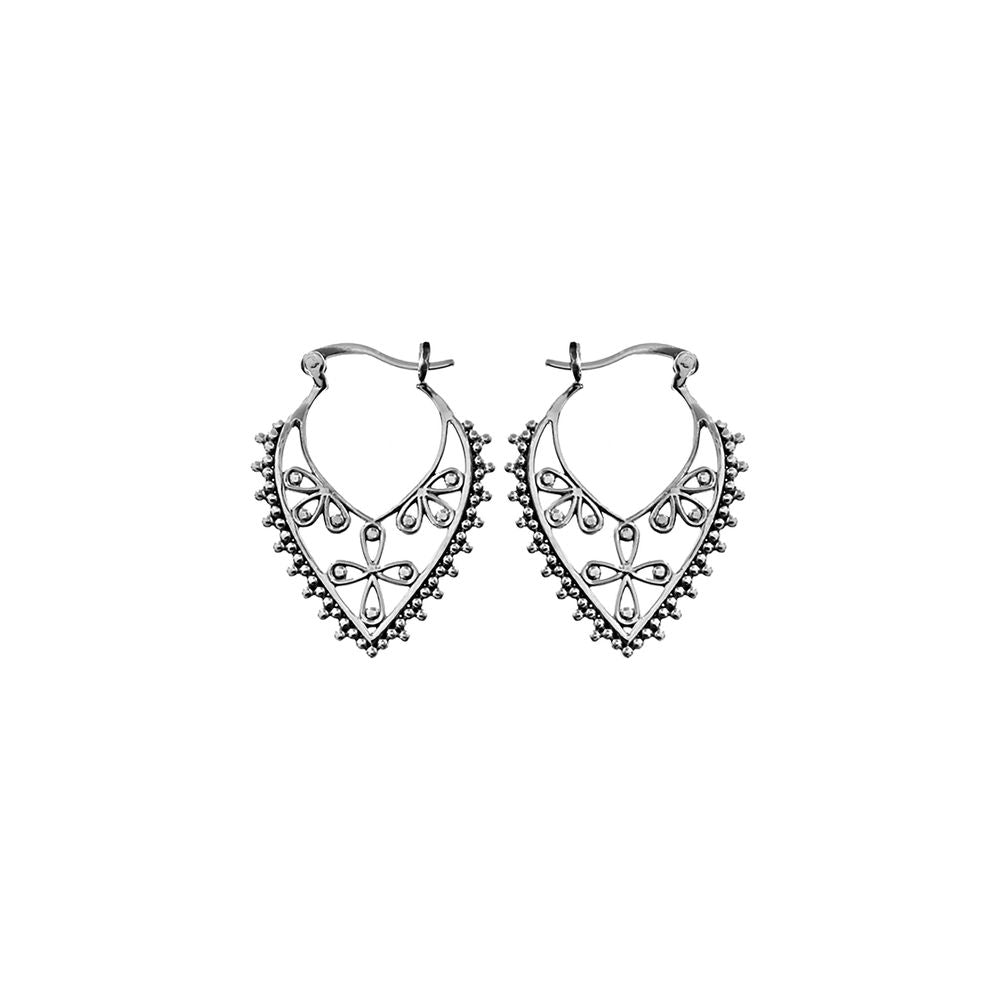 Catalina teardrop petal boho hoops