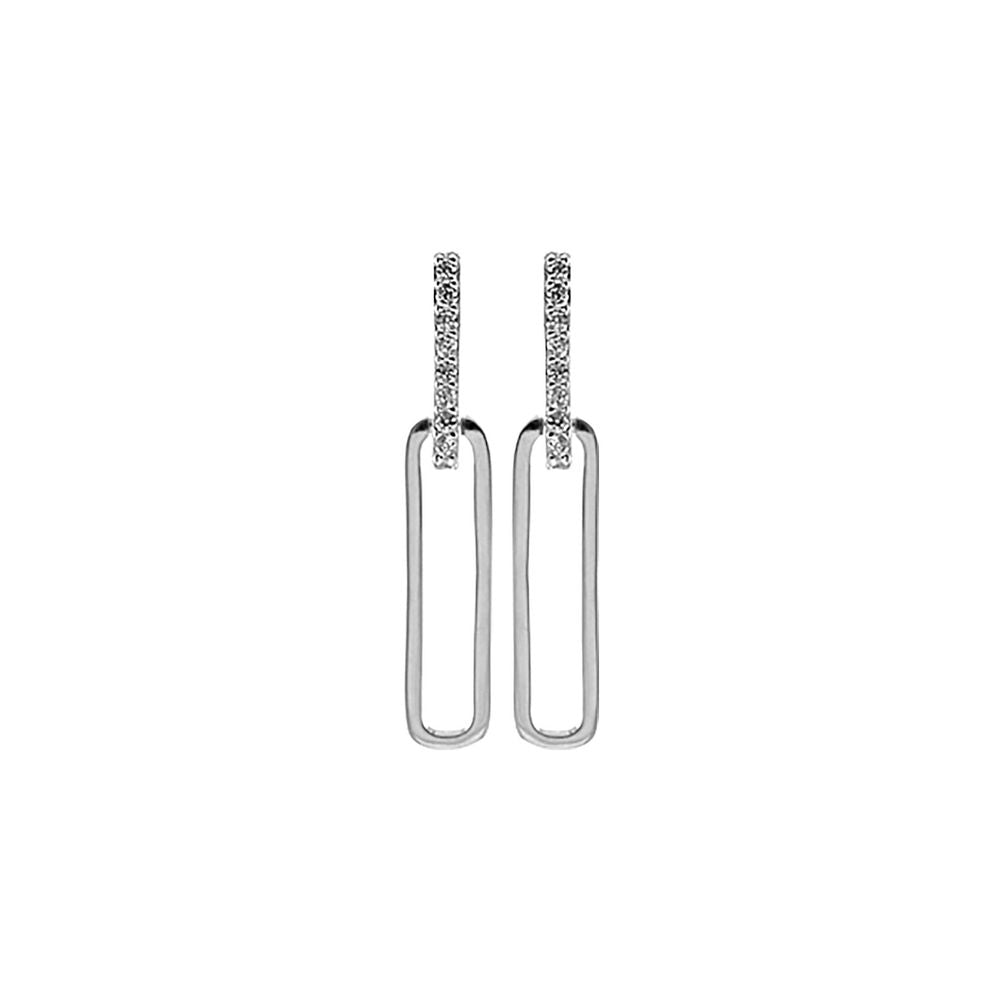 Carrie long oval studs