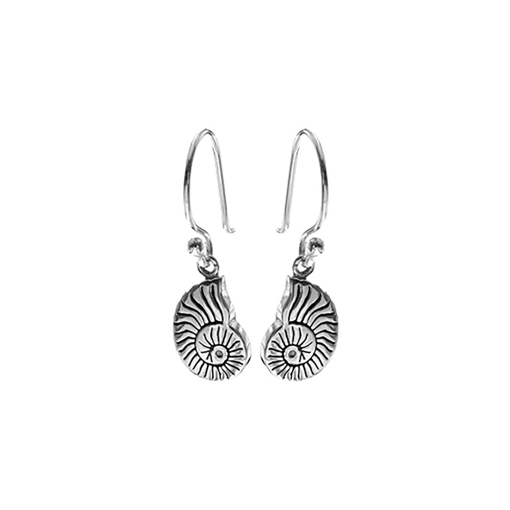 Mila solid ammonite earrings