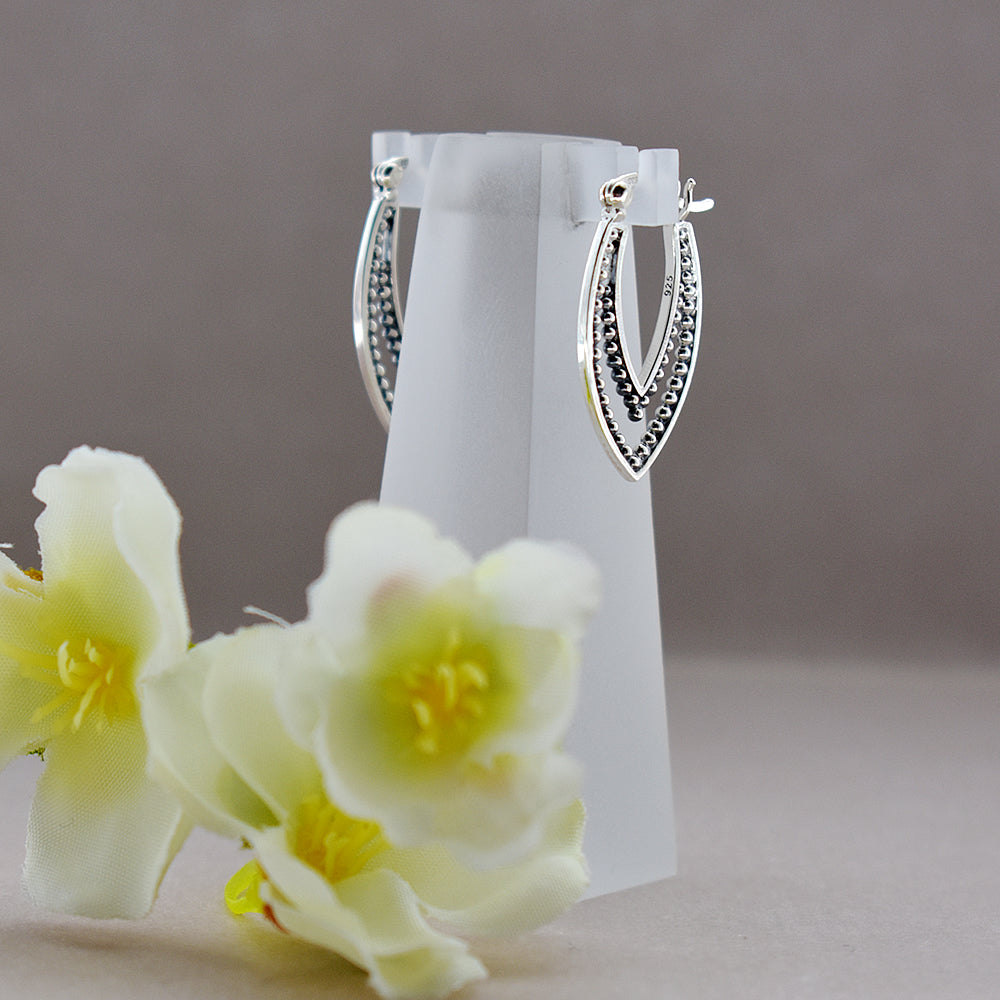 Isla double ellipse hoops