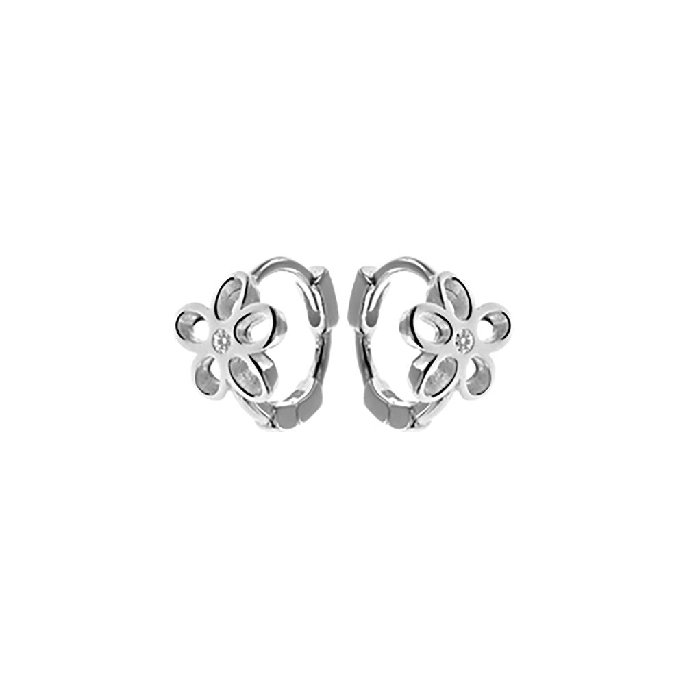 Matilda daisy CZ huggie hoops
