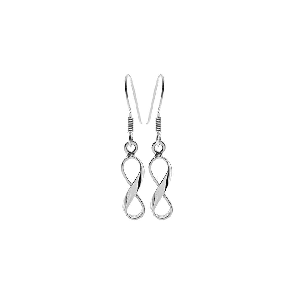 Smile infinity ribbon earrings