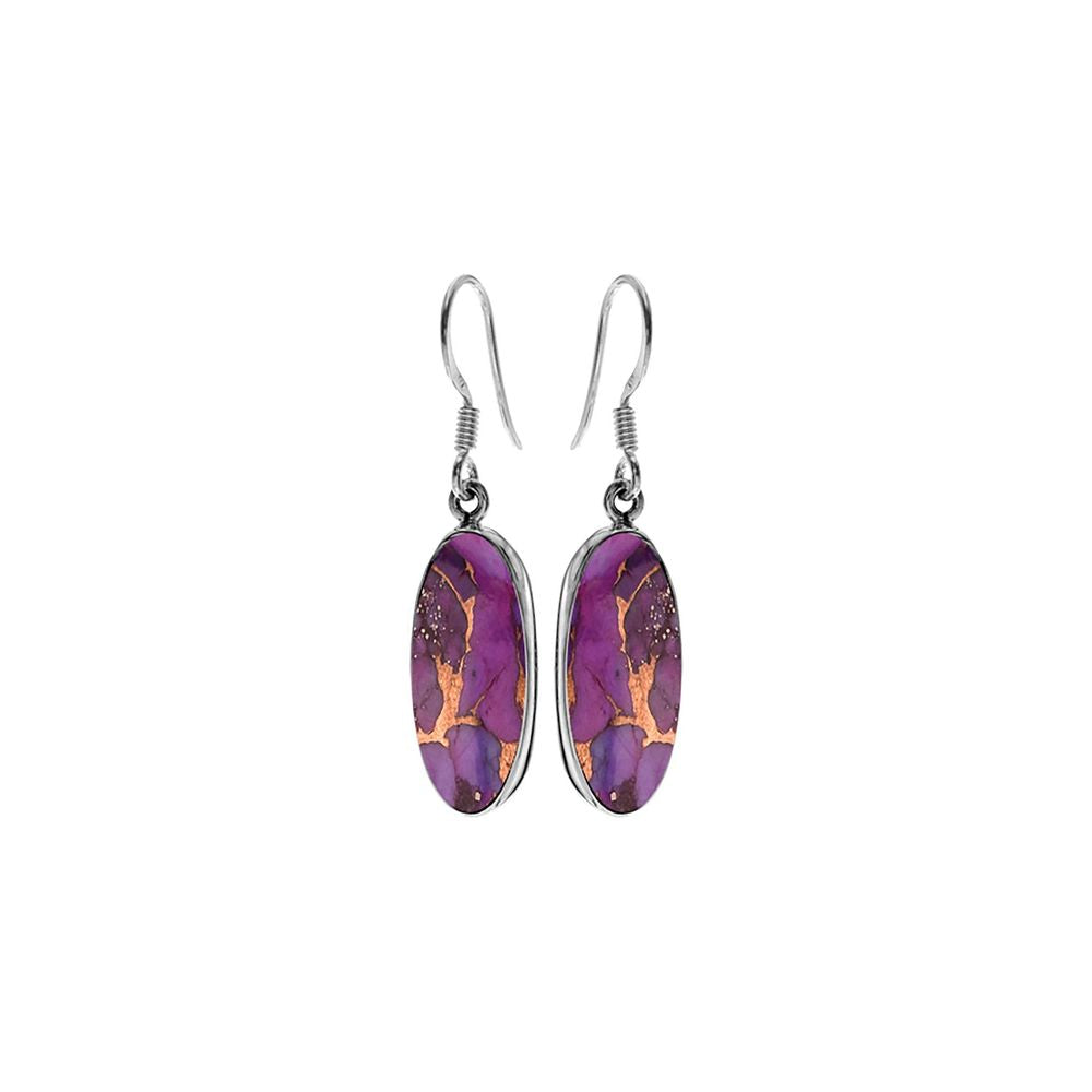 Samira torpedo purple mohave earrings
