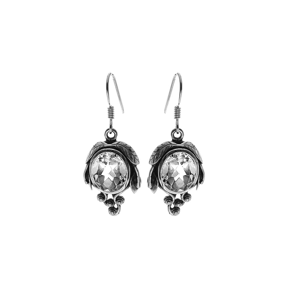 Catalina quartz vine earrings