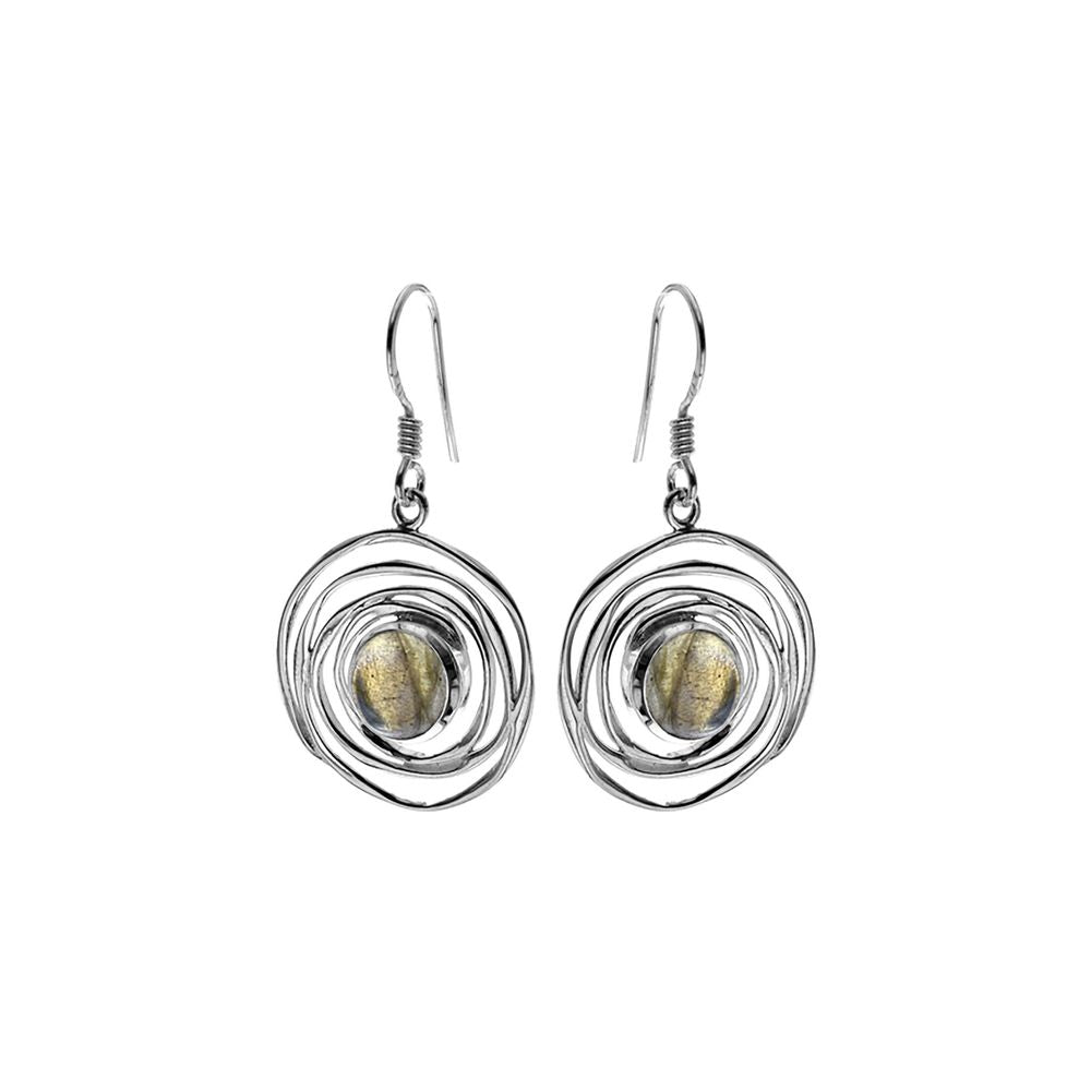 Lexi spider web labradorite earrings