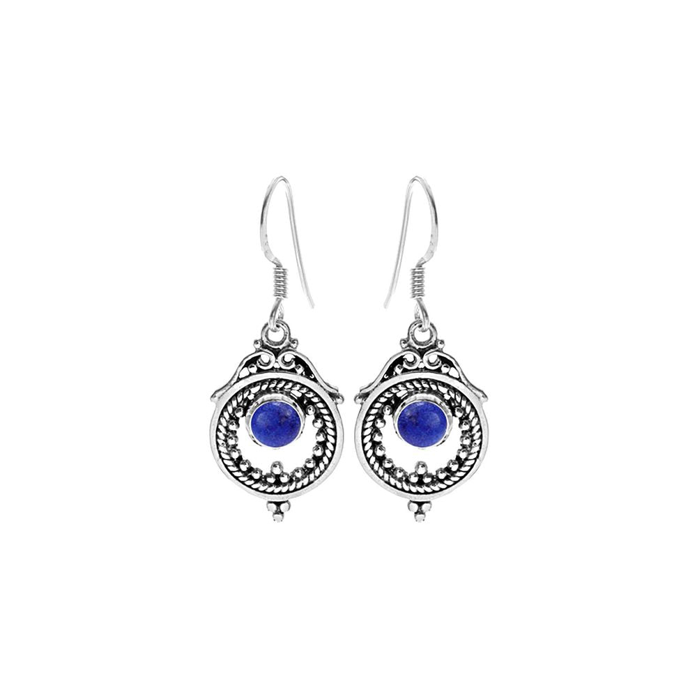 Catalina tribal boho lapis lazuli earrings