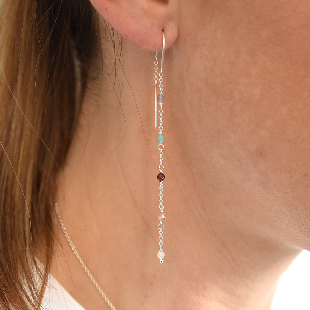 Pull through earrings