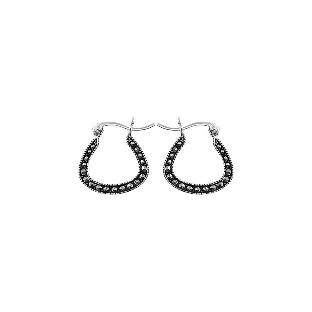 Lottie stirrup shaped hoops