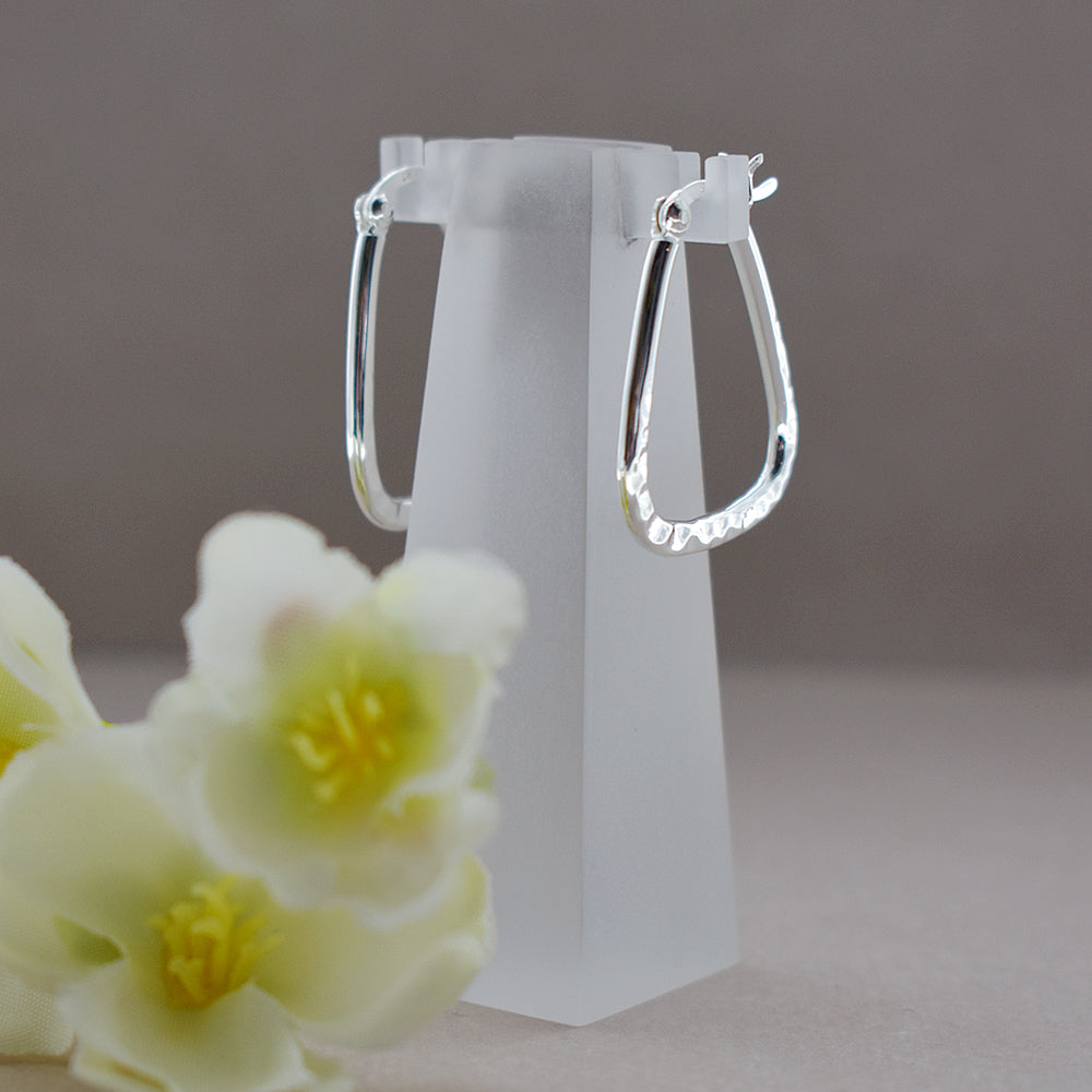 Lexi stirrup shaped creole hoops